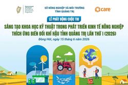 Quảng Trị phát động cuộc thi sáng tạo nông nghiệp thích ứng biến đổi khí hậu