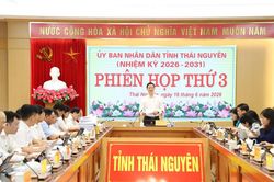 UBND tỉnh Thái Nguyên tổ chức Phiên họp thứ 3