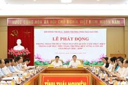 Thái Nguyên: Phấn đấu hoàn thành mục tiêu tăng trưởng bền vững 2 con số