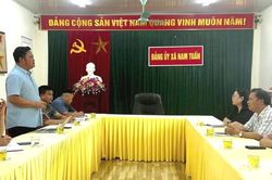 Li&ecirc;n minh Hợp t&aacute;c x&atilde; tỉnh nắm bắt t&igrave;nh h&igrave;nh ph&aacute;t triển kinh tế tập thể tại x&atilde; Nam Tuấn