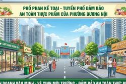 Phường Dương Nội triển khai mô hình 'Tuyến phố bảo đảm an toàn thực phẩm' phố Phan Kế Toại
