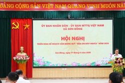 Xã Sơn Đồng: Chung tay chăm lo người có công từ Quỹ 'Đền ơn đáp nghĩa'
