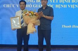 Tiến sĩ Nguyễn Hữu Th&agrave;nh được bổ nhiệm l&agrave;m Ph&oacute; Gi&aacute;m đốc Bệnh viện Nhi Thanh H&oacute;a