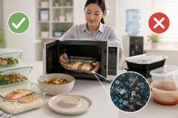 Thói quen hâm nóng đồ ăn bằng hộp nhựa có thể khiến bạn phơi nhiễm vi nhựa