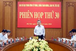 Tổng B&iacute; thư, Chủ tịch nước T&ocirc; L&acirc;m chủ tr&igrave; phi&ecirc;n họp thứ 30 Ban Chỉ đạo Trung ương về ph&ograve;ng, chống tham nhũng, l&atilde;ng ph&iacute; ti&ecirc;u cực