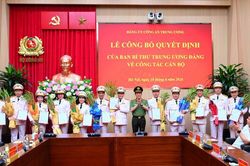 C&ocirc;ng bố quyết định của Ban B&iacute; thư chuẩn y nh&acirc;n sự Ủy ban Kiểm tra Đảng ủy C&ocirc;ng an Trung ương