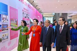 [Ảnh] Lãnh đạo Đảng, Nhà nước dự Đại hội đại biểu Phụ nữ toàn quốc lần thứ XIV