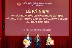 Trao giải báo chí 'Lý luận và đổi mới' lần thứ nhất, năm 2026