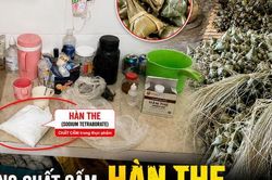 Phát hiện cơ sở dùng chất cấm khi làm bánh ú tro phục vụ Tết Đoan Ngọ
