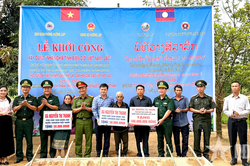 Quảng Trị: Khởi c&ocirc;ng x&acirc;y dựng nh&agrave; 'Nghĩa t&igrave;nh bi&ecirc;n giới Việt Nam - L&agrave;o'