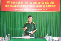 Khảo s&aacute;t x&acirc;y dựng Đề &aacute;n 'hỗ trợ giải quyết việc l&agrave;m cho thanh ni&ecirc;n ho&agrave;n th&agrave;nh nghĩa vụ qu&acirc;n sự'