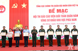 Thượng tướng Trương Thiên Tô dự bế mạc Hội thi báo cáo viên giỏi toàn quân năm 2026 khu vực phía Nam