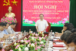 Báo cáo ý định diễn tập khu vực phòng thủ tỉnh Quảng Ninh năm 2026