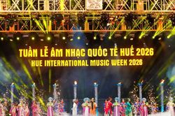 Tạm ho&atilde;n bế mạc Tuần lễ &Acirc;m nhạc Quốc tế Huế 2026 do mưa