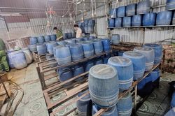 Khởi tố chủ cơ sở sản xuất gần 800kg gi&aacute; đỗ bằng chất cấm