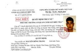 Kêu gọi đối tượng truy nã Nguyễn Đông Trang ra đầu thú