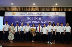 Thủy điện Trung Sơn tổ chức th&agrave;nh c&ocirc;ng Hội nghị Người lao động 2026