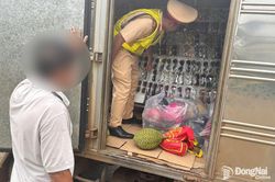 Phát hiện hàng trăm sản phẩm nghi giả mạo thương hiệu trên xe tải