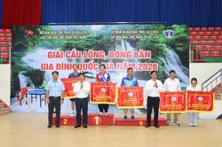 Bế mạc Giải cầu l&ocirc;ng, b&oacute;ng b&agrave;n gia đ&igrave;nh quốc gia năm 2026