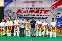 Khai mạc Giải vô địch karate tỉnh Lào Cai năm 2026