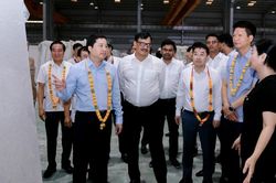 Thường trực Tỉnh ủy khảo sát quy hoạch thuộc Khu du lịch quốc gia hồ Thác Bà và kiểm tra tình hình hoạt động của Nhà máy chế biến đá cẩm thạch R.K quốc tế