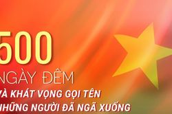 500 ng&agrave;y đ&ecirc;m v&agrave; kh&aacute;t vọng gọi t&ecirc;n những người đ&atilde; ng&atilde; xuống