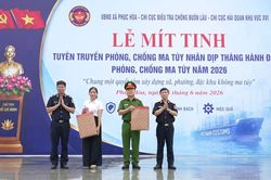 Mít tinh tuyên truyền phòng, chống ma túy với chủ đề 'Chung một quyết tâm xây dựng xã, phường, đặc khu không ma túy'