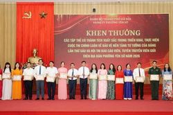 Phường Y&ecirc;n Sở tổng kết c&aacute;c cuộc thi tuy&ecirc;n truyền, bảo vệ nền tảng tư tưởng của Đảng
