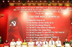 Xã Quang Minh vận hành hiệu quả bộ máy chính quyền địa phương hai cấp