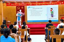 Phường Thanh Liệt tập huấn kỹ năng ph&ograve;ng, chống tai nạn thương t&iacute;ch cho trẻ em