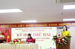Phường Dương Nội tổ chức kỳ họp thứ hai HĐND phường khóa II, nhiệm kỳ 2026-2031