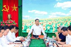 Chủ tịch UBND TP H&agrave; Nội Vũ Đại Thắng trực tiếp th&aacute;o gỡ kh&oacute; khăn cho c&aacute;c x&atilde;, phường T&ugrave;ng Thiện, Sơn T&acirc;y, Đo&agrave;i Phương
