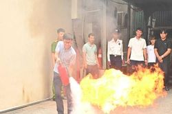 Urenco tập huấn kỹ năng ph&ograve;ng ch&aacute;y, chữa ch&aacute;y