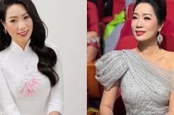 Diện áo dài trắng ở tuổi trung niên, Á hậu Trịnh Kim Chi gây chú ý