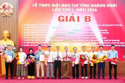 Báo Pháp Luật TP.HCM đoạt giải B Giải Báo chí tỉnh Quảng Ngãi