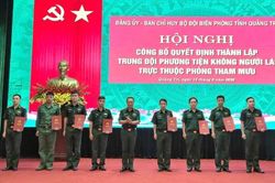 Bộ đội Biên phòng tỉnh Quảng Trị thành lập Trung đội phương tiện không người lái