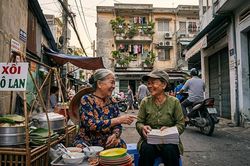 Cú 'bẻ lái' của bà bán xôi