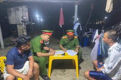 Công an xã Thăng Trường ra quân kiểm tra các điểm cư trú