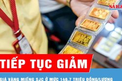 Chiều 19-6, gi&aacute; v&agrave;ng giảm th&ecirc;m 1,1 triệu đồng/lượng