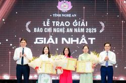 34 tác phẩm xuất sắc được vinh danh tại Lễ trao Giải Báo chí Nghệ An năm 2025