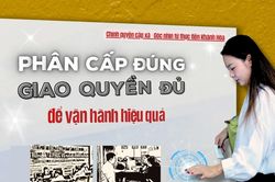 Phân cấp đúng, giao quyền đủ để vận hành hiệu quả