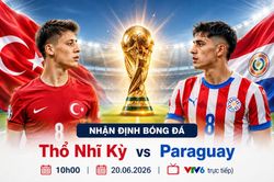 Dự đoán tỉ số Thổ Nhĩ Kỳ vs Paraguay (bảng D World Cup 2026 ): 3 điểm cho người Thổ