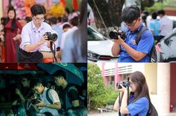 Học sinh làm truyền thông