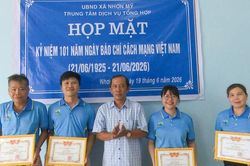 Nhơn Mỹ tổ chức họp mặt kỷ niệm 101 năm Ngày Báo chí cách mạng Việt Nam
