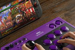 8BitDo Arcade Stick ra mắt màu tím mới: Hỗ trợ Nintendo Switch 2 và kết nối đa năng