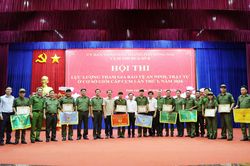 Phường Xu&acirc;n Lộc đoạt giải Nhất Cụm 8 Hội thi Lực lượng tham gia bảo vệ an ninh, trật tự ở cơ sở giỏi lần thứ I