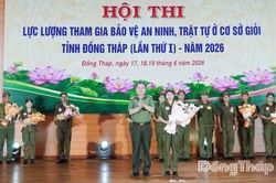 Đồng Tháp: Trao giải Hội thi Lực lượng tham gia bảo vệ an ninh, trật tự ở cơ sở giỏi