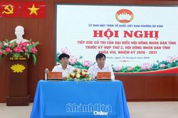 Đại biểu HĐND tỉnh Khánh Hòa tiếp xúc cử tri phường Đô Vinh