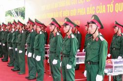 B&aacute;t X&aacute;t hợp luyện phương &aacute;n tổ chức Lễ đ&oacute;n nhận, truy điệu v&agrave; an t&aacute;ng 9 h&agrave;i cốt liệt sĩ
