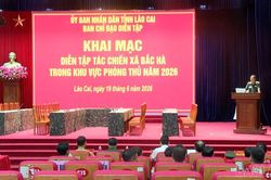Khai mạc diễn tập t&aacute;c chiến khu vực ph&ograve;ng thủ x&atilde; Bắc H&agrave; năm 2026